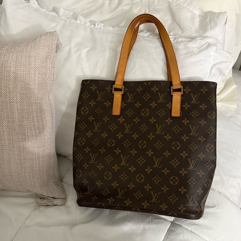 Louis Vuitton Brown and Tan Monogram Handbag